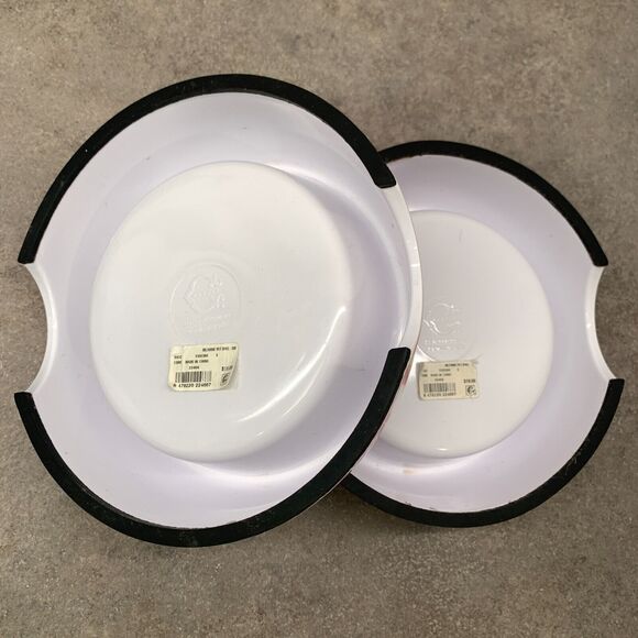 SET C. Wonder Hot Pink Dog Print Food Bowl Decorative Pet Bowls Anthropologie - Picture 8 of 15